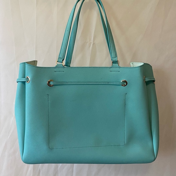 Large turquoise Kate Spade tote - Picture 3 of 3